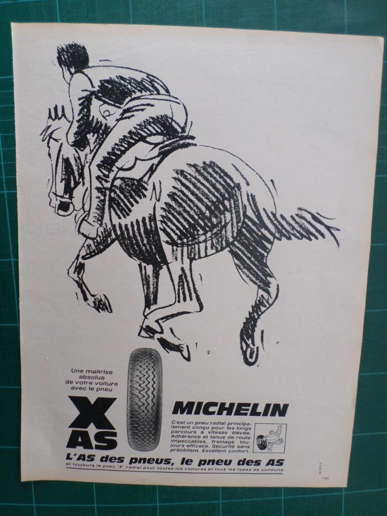 Michelin pneus - publicité papier - 1968, Enlèvement ou Envoi, Utilisé, Autres types