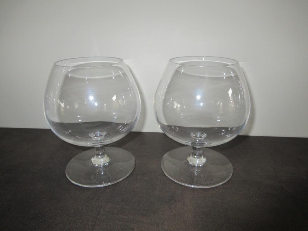 2 verres à cognac verre à boire signé Val-Saint-Lambert, Antiquités & Art, Enlèvement