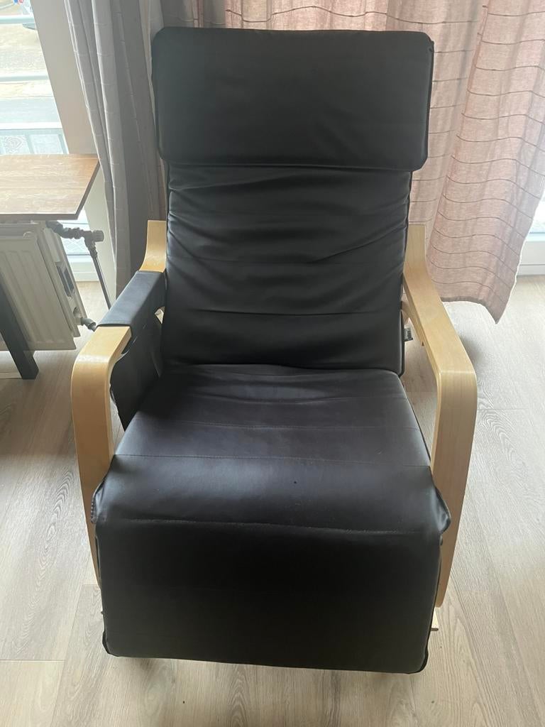 2 fauteuils à bascule en similicuir, Enlèvement, Comme neuf