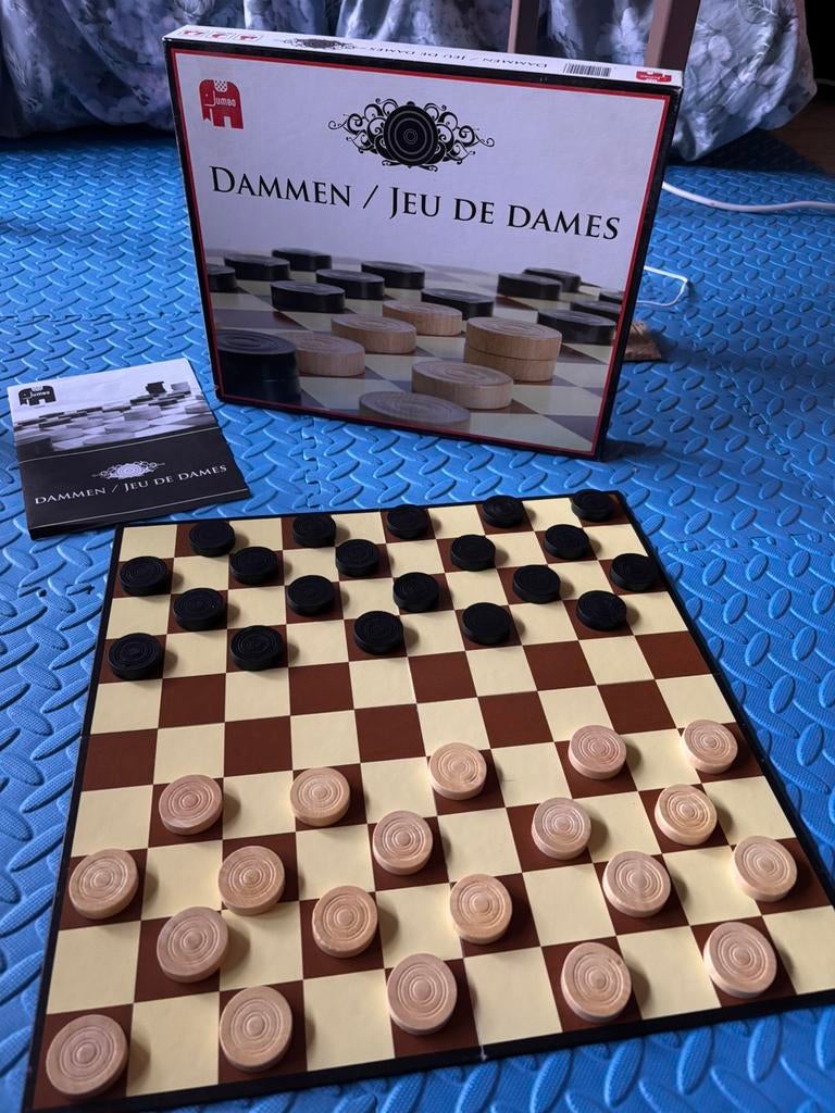 Damspel, Een of twee spelers, Ophalen, Zo goed als nieuw