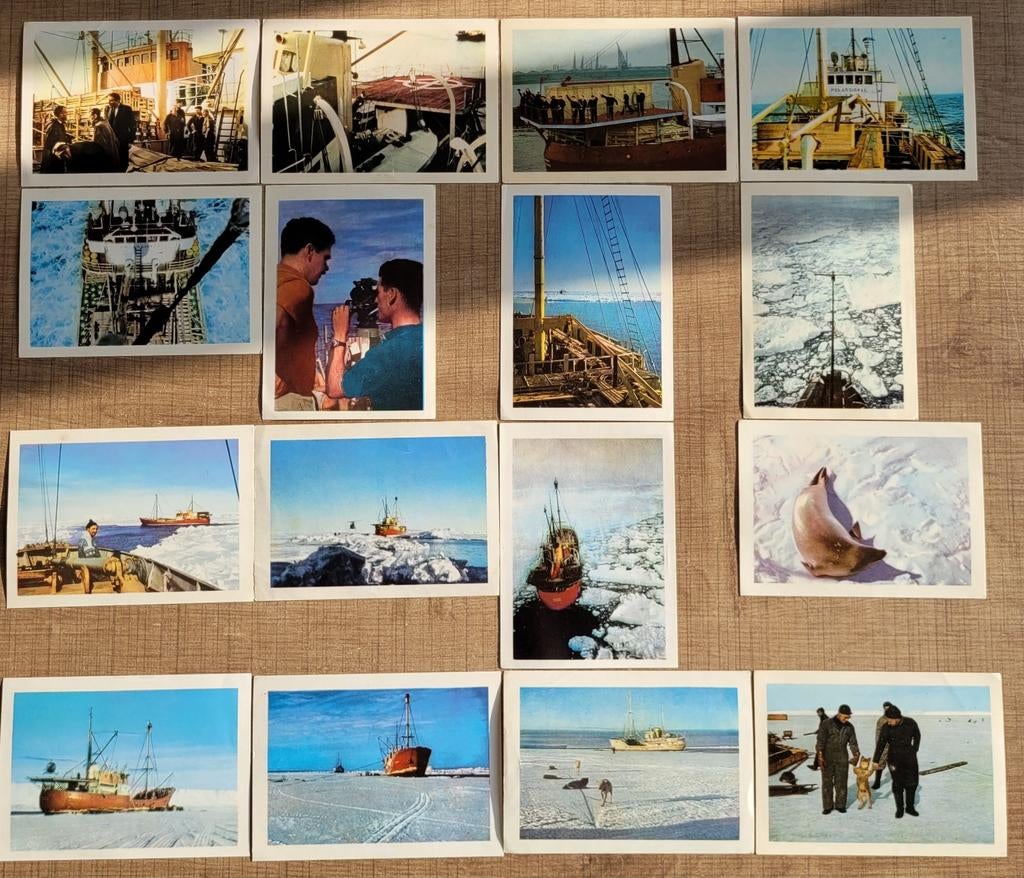 60 oude prenten: Côte d'Or reeks Antarctic, Verzamelen, Ophalen of Verzenden, Gebruikt, Natuur, Prent