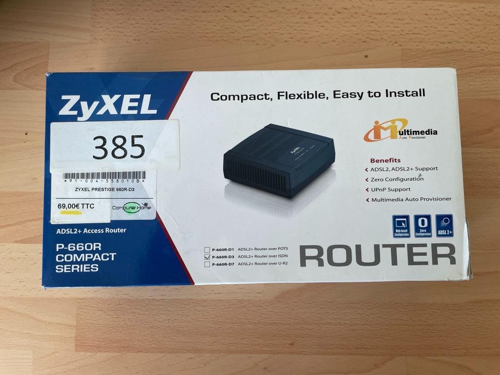 Zyxel ADLS2+ Access Router P-660R Compact Series, Ophalen of Verzenden, Zo goed als nieuw, Router, Zyxel