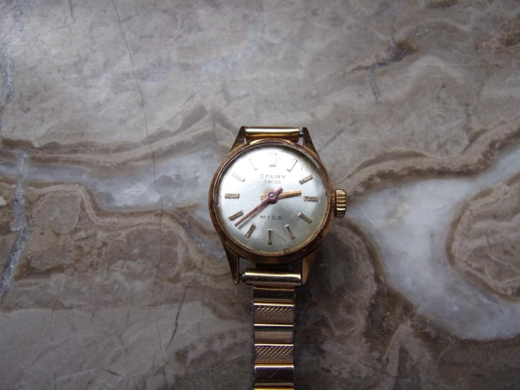 Oud CAUNY Miss Switzerland DAMES horloge, Overige merken, Staal, Gebruikt, Staal