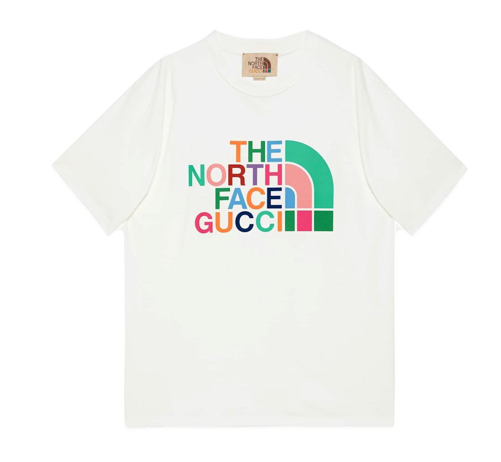 T-shirt exclusif Gucci x The North Face Pièce de collection, Vêtements | Hommes, T-shirts, Porté, Taille 52/54 (L), Blanc, Enlèvement ou Envoi