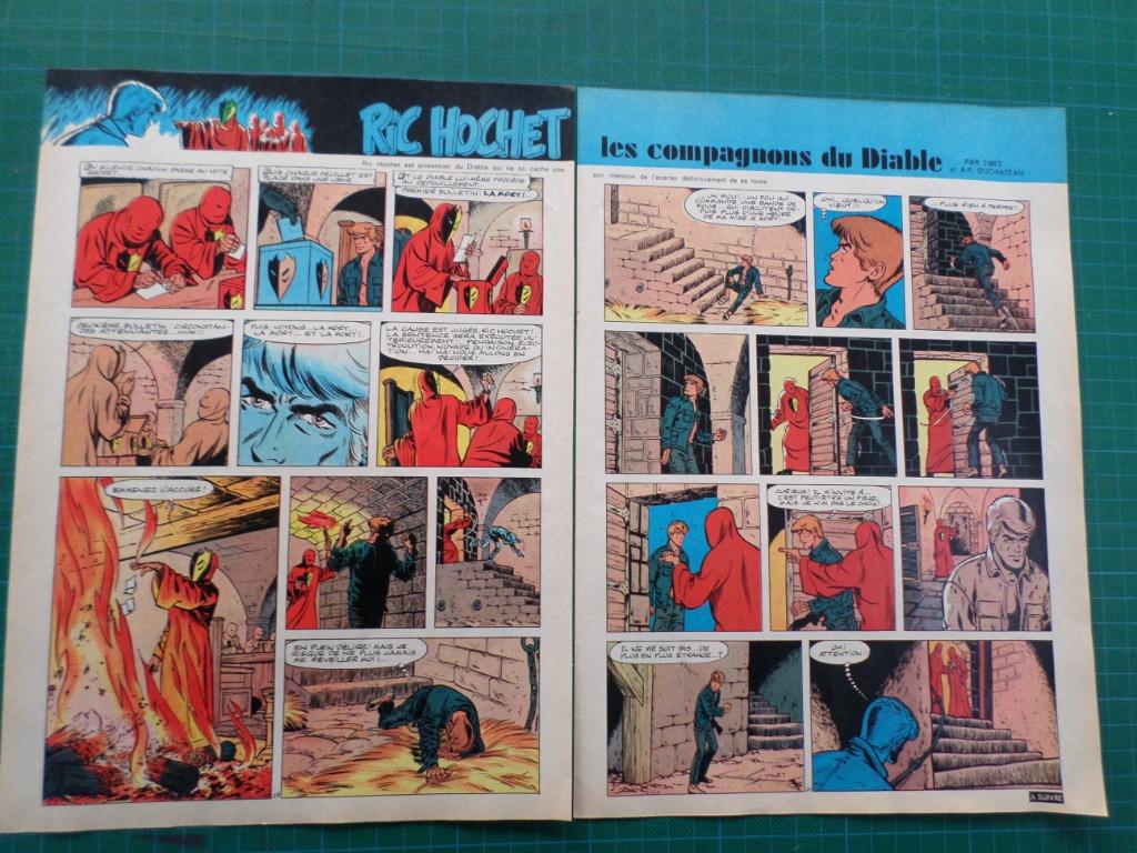 Ric Hochet - bandeau titre  les compagnons du diable - 1970, Collections, Enlèvement ou Envoi, Autres personnages, Utilisé, Autres types