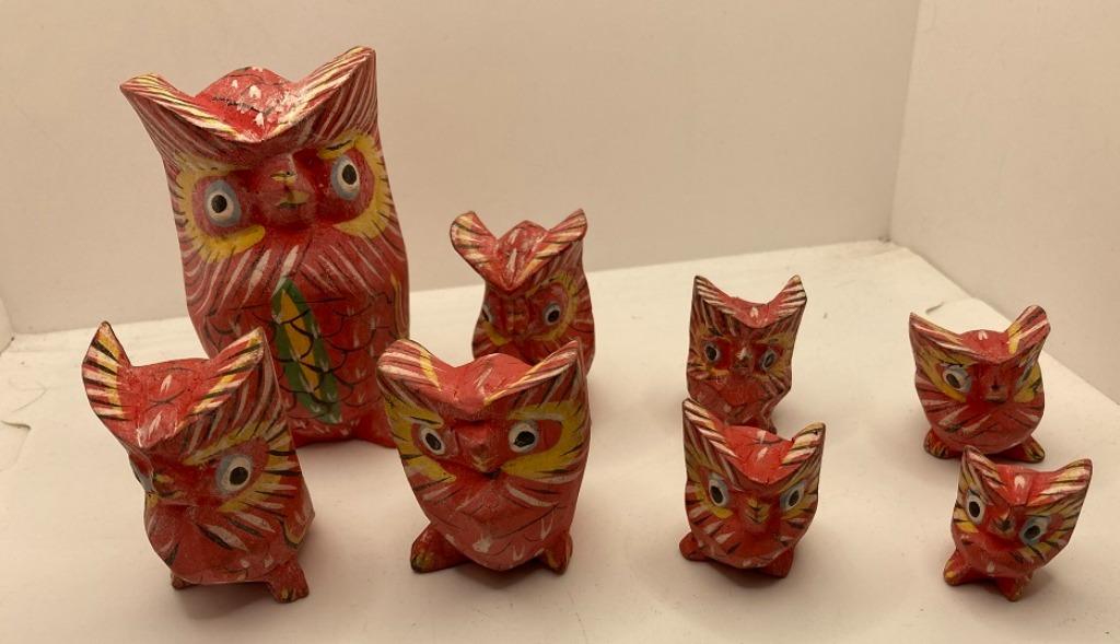 UILEN FAMILIE 8 STUKS ROOD DIV AFMETINGEN NIEUW, Antiek en Kunst, Ophalen of Verzenden
