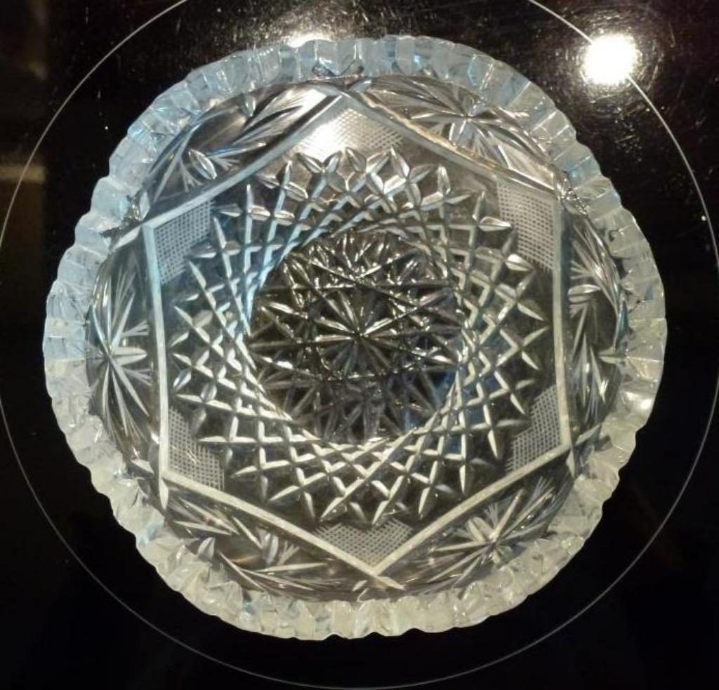 kommetje in glas D 12,5 X H 6,5 cm, Gebruikt, Schaal, Rond, Ophalen of Verzenden