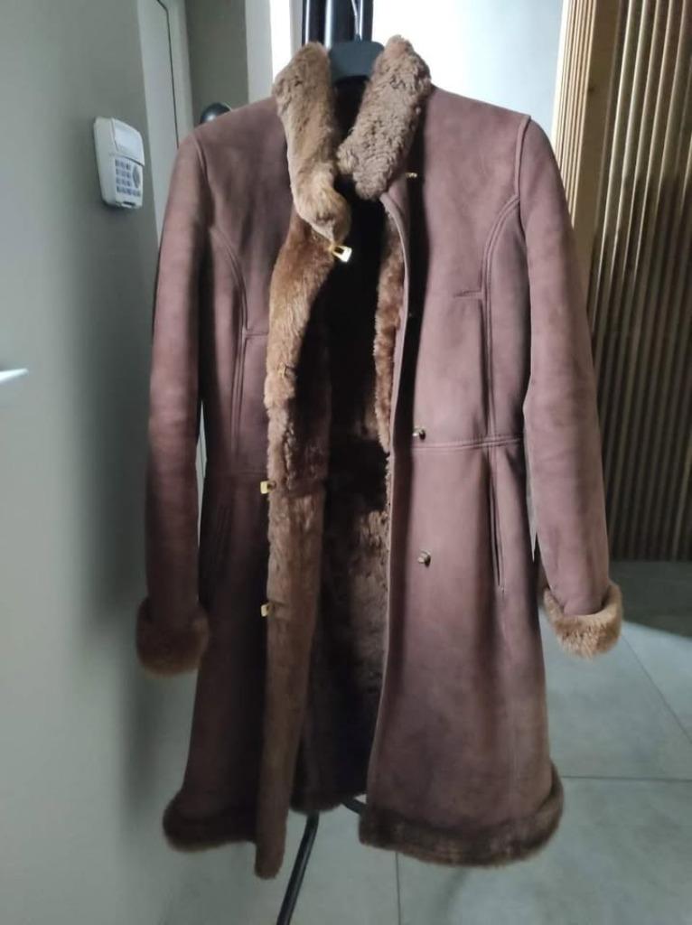 Manteau brun très chaud taille M 38, Enlèvement, Porté, Taille 38/40 (M), Brun