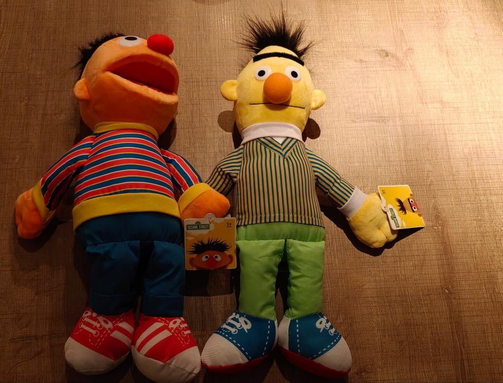Sesame Street knuffels Bert & Ernie – set, Kinderen en Baby's, Ophalen of Verzenden