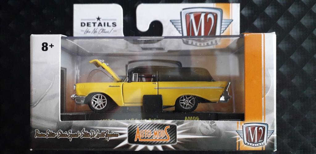 1957 Chevrolet Sedan Delivery M2 machines 1:64, Ophalen of Verzenden, Nieuw, Auto