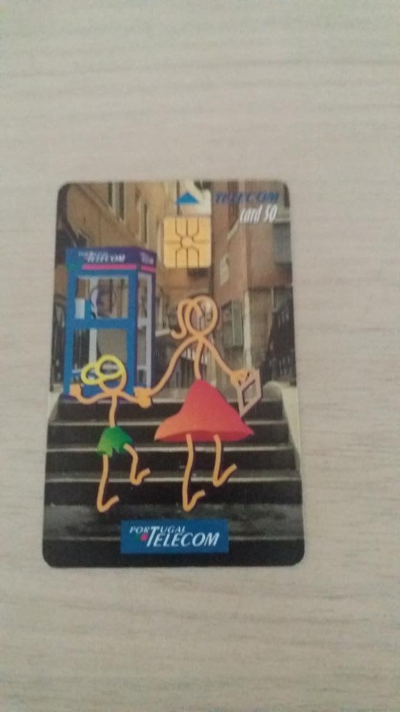 carte téléphonique à puce Portugal 50 card vintage, Enlèvement ou Envoi