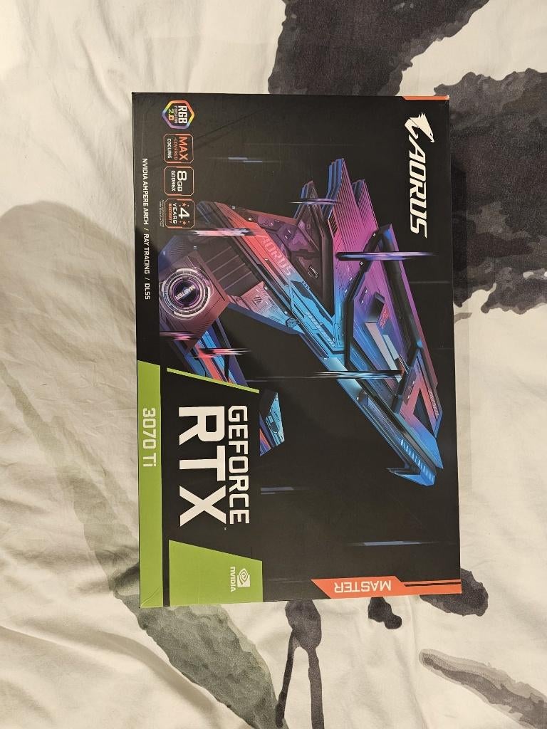 GeForce RTX 3070ti Gigabyte AORUS Master 8G, Informatique & Logiciels, Cartes vidéo, Comme neuf, Nvidia, PCI-Express 4.0, GDDR6