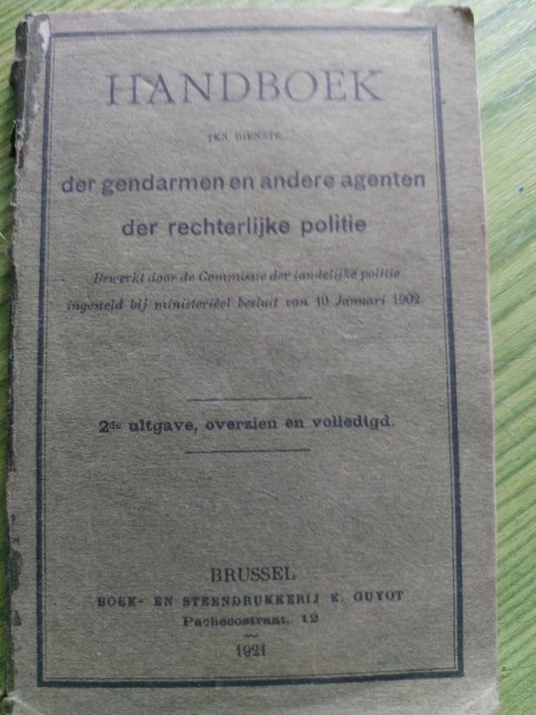 manuel des gendarmes 1921, Livres, Enlèvement ou Envoi, 20e siècle ou après, Utilisé, E.guyot