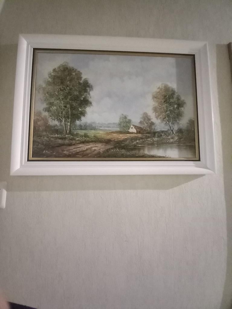 Schilderij van A.plasman, Antiek en Kunst, Ophalen