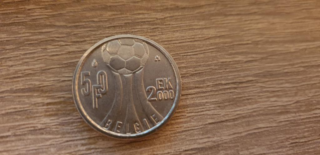 piece 50 francs - Albert II - Euro 2000 en neerlandais, Monnaie en vrac, Argent, Belgique, Enlèvement