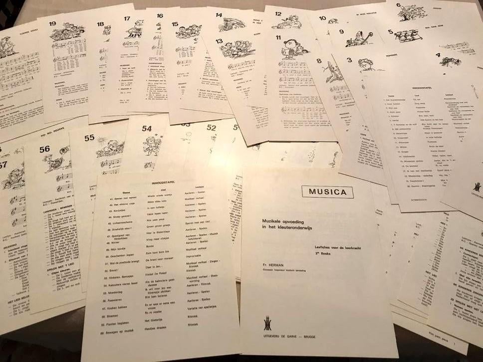 Lesfiches muzikale opvoeding in de kleuterschool, Boeken, Ophalen of Verzenden, Nieuw