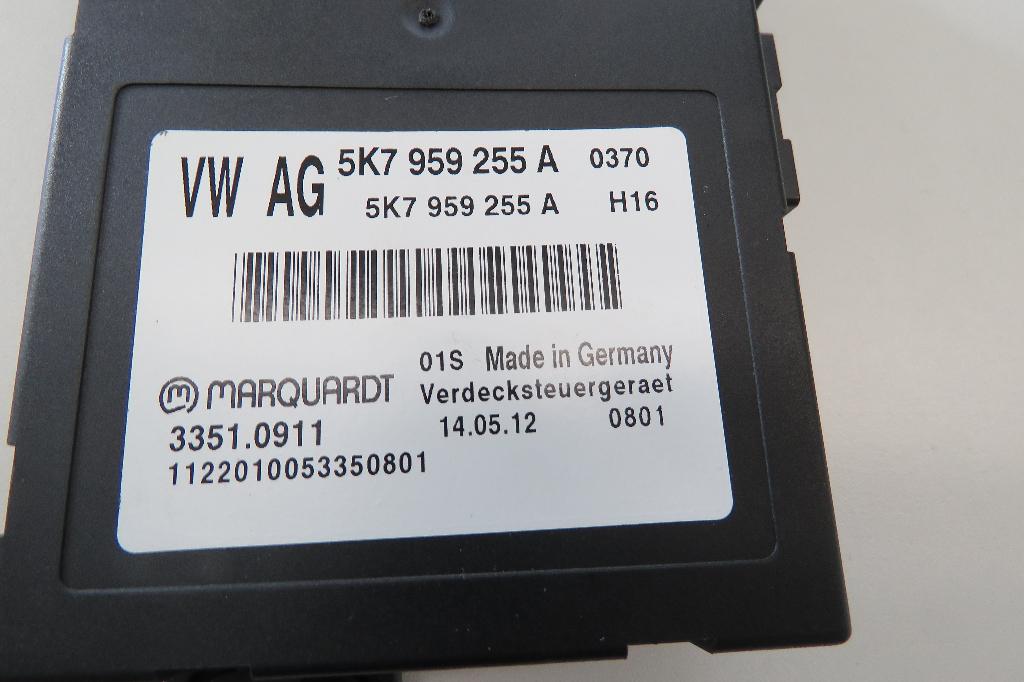VW Golf6, Audi A3 module cabriodak 5K7959255 - 5K7 959 255, Ophalen, Audi