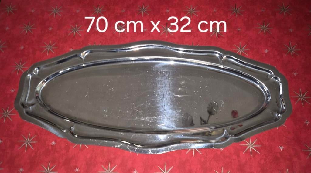 Inox schotel plateau groot, Ophalen of Verzenden, Zo goed als nieuw