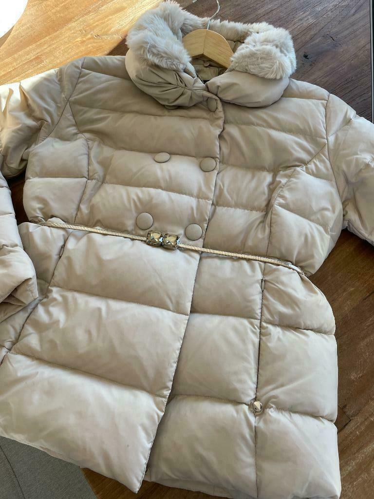 Jas Kocca maat: XL, Kleding | Dames, Jassen | Winter, Zo goed als nieuw, Maat 46/48 (XL) of groter, Beige, Ophalen of Verzenden