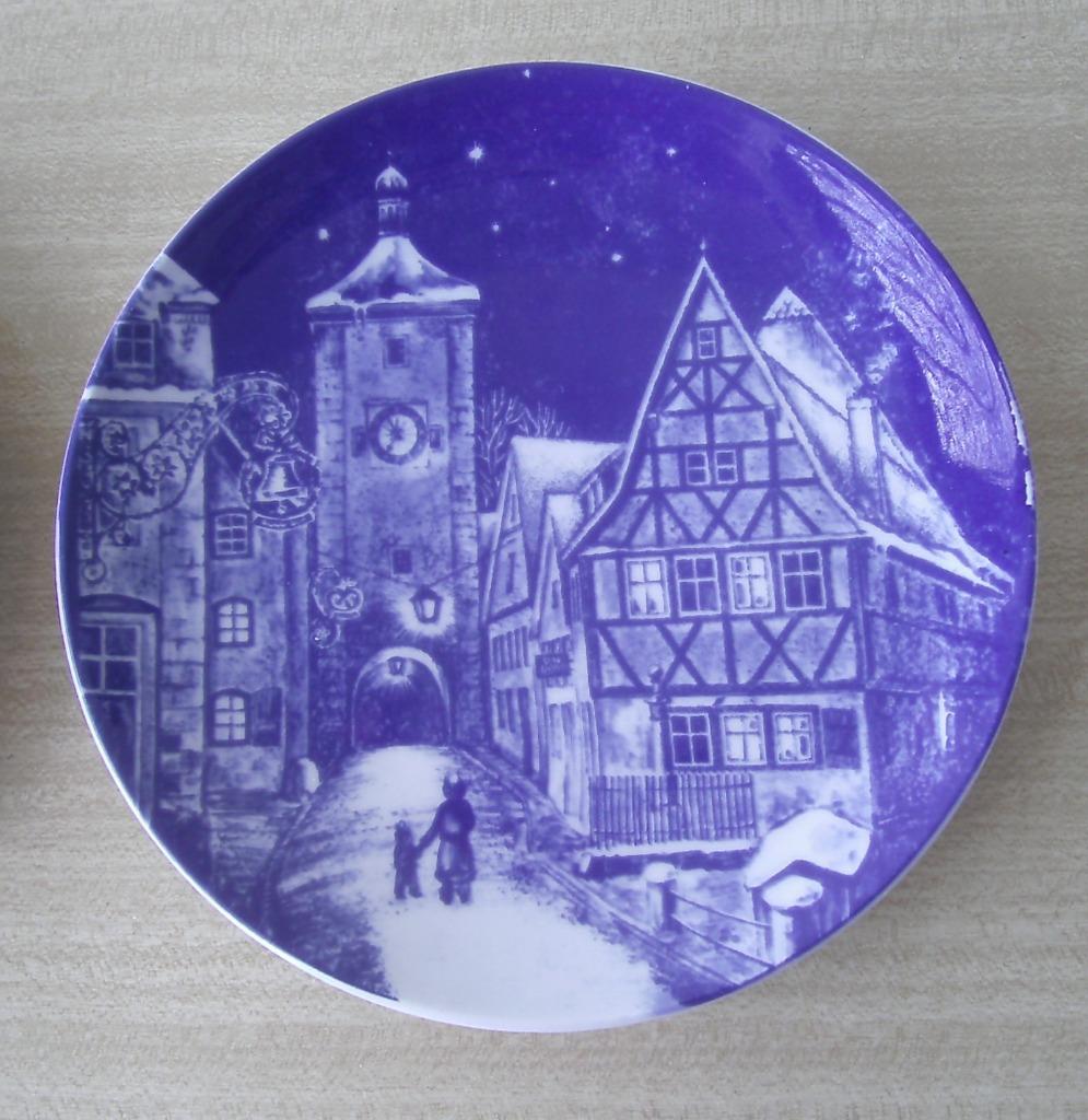 SET de 2 Assiettes " ROYAL  BAVARIA "  Rothenburg 1977, Enlèvement ou Envoi