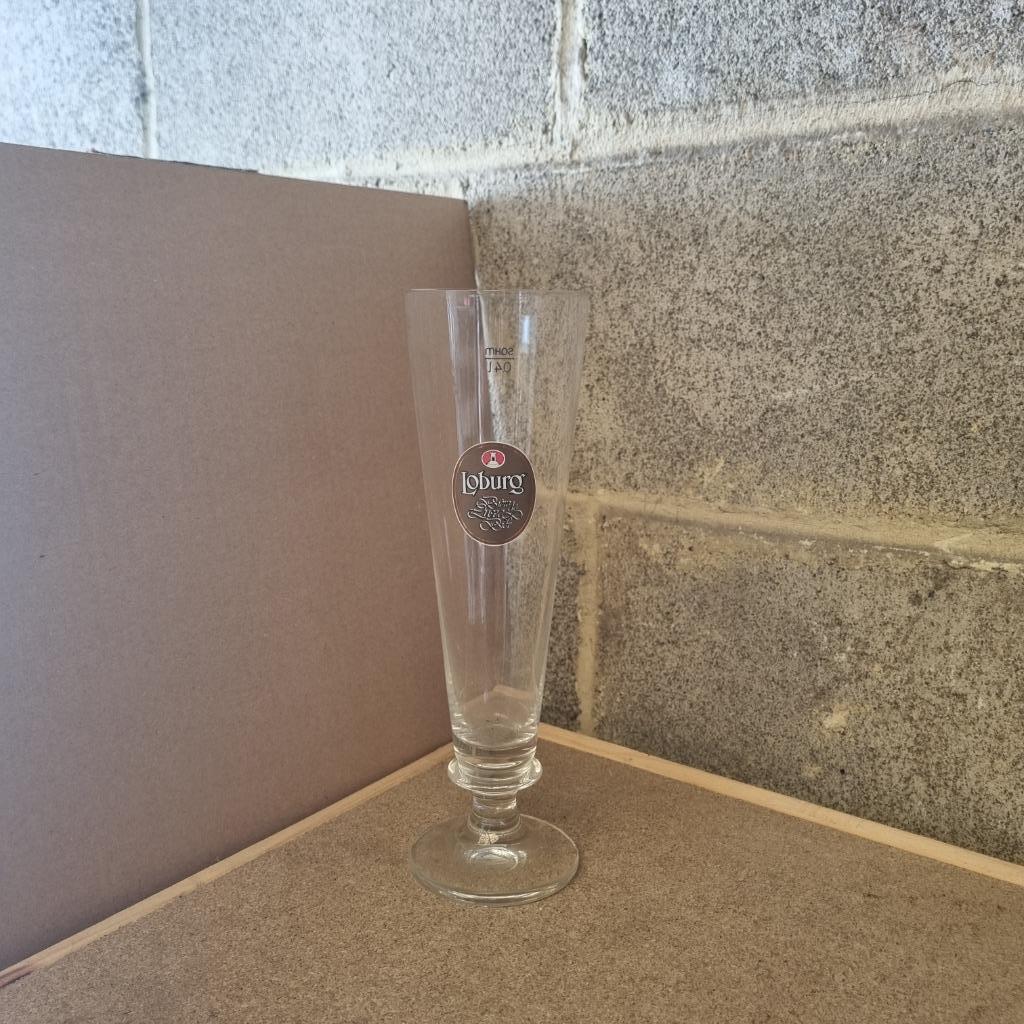 Verre Loburg Bière de Luxe Bier (modèle 4), Collections, Enlèvement ou Envoi, Utilisé, Verre ou Verres, Autres marques