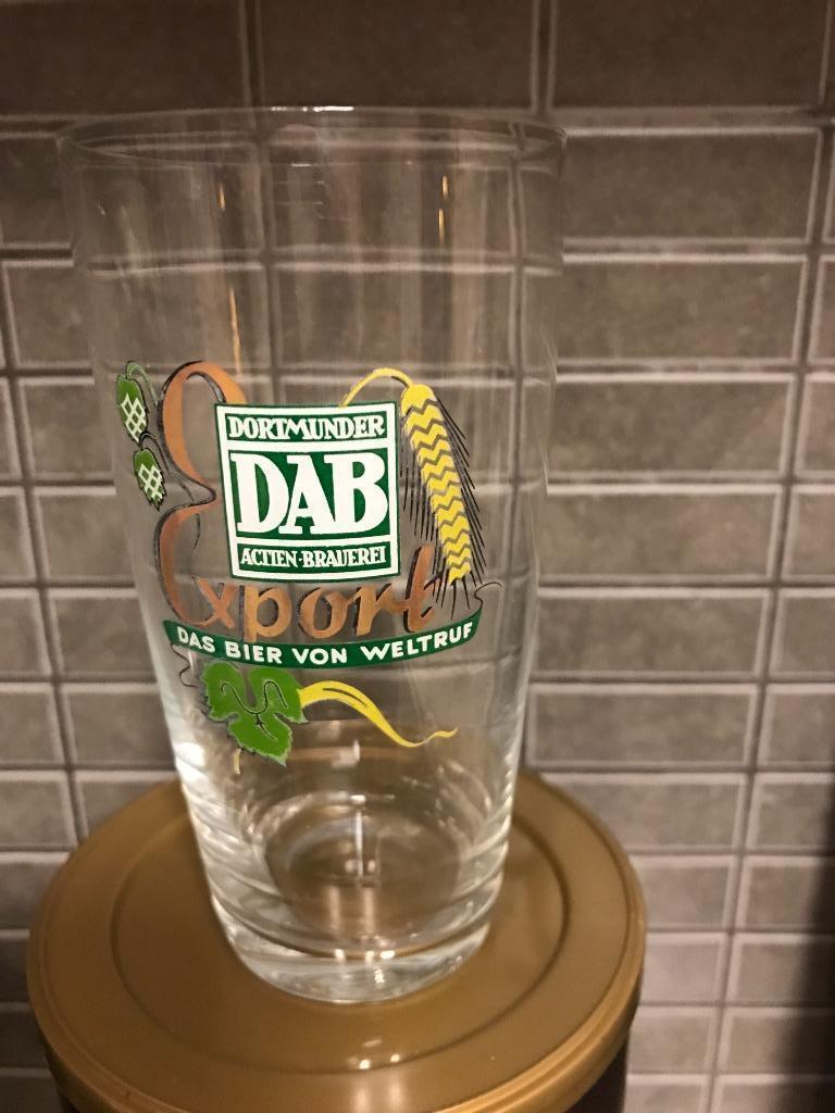 Dab Export bierglas, Verzamelen, Ophalen of Verzenden, Zo goed als nieuw, Glas of Glazen, Overige merken
