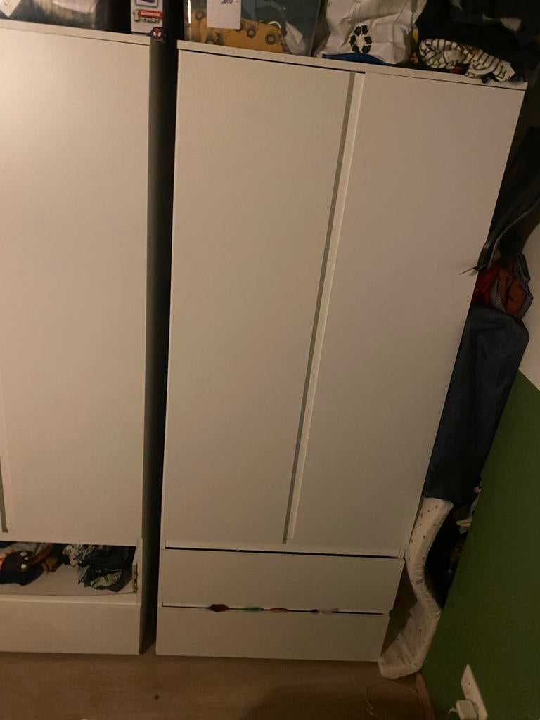 Witte kleerkast kind, 50 tot 100 cm, Zo goed als nieuw, 150 tot 200 cm, Overige houtsoorten