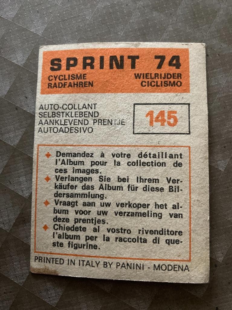 Sprint ‘74 sticker in prima staat., Verzamelen, Ophalen of Verzenden, Zo goed als nieuw, Sport