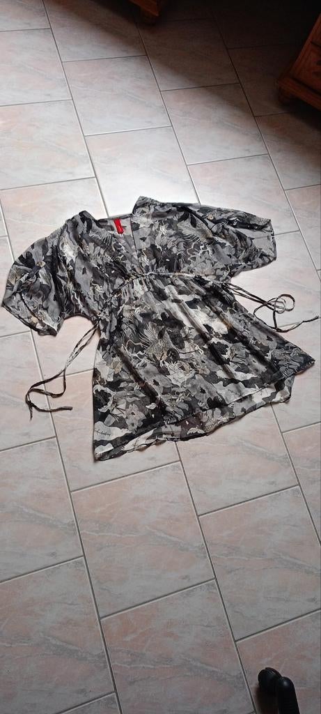 Tuniek met transparante sluier, Kleding | Dames, Verzenden, Vero Moda, Zo goed als nieuw, Maat 36 (S)