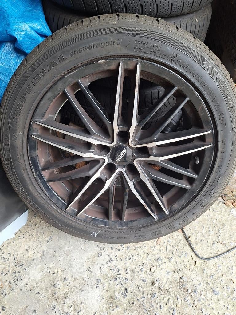 Jantes 18" avec pneus hiver runflat bmw F10, Autos : Pièces & Accessoires, Véhicule de tourisme, 18 pouces, Enlèvement, Révisé