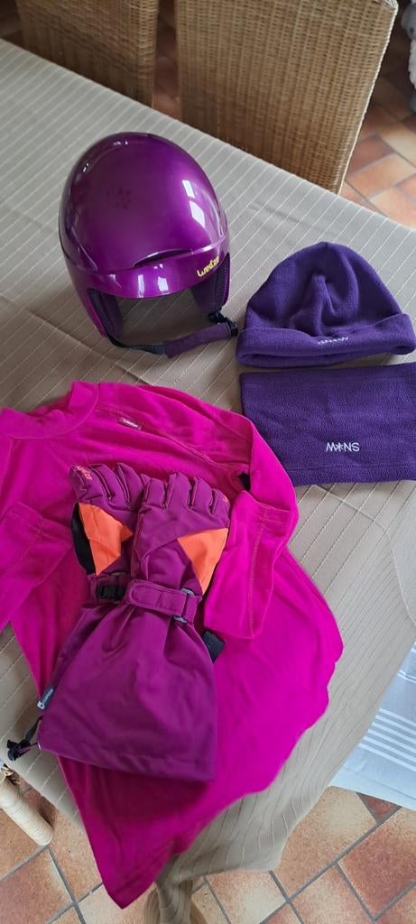 Casque junior wedzee et gants, Enlèvement, Comme neuf, Ski