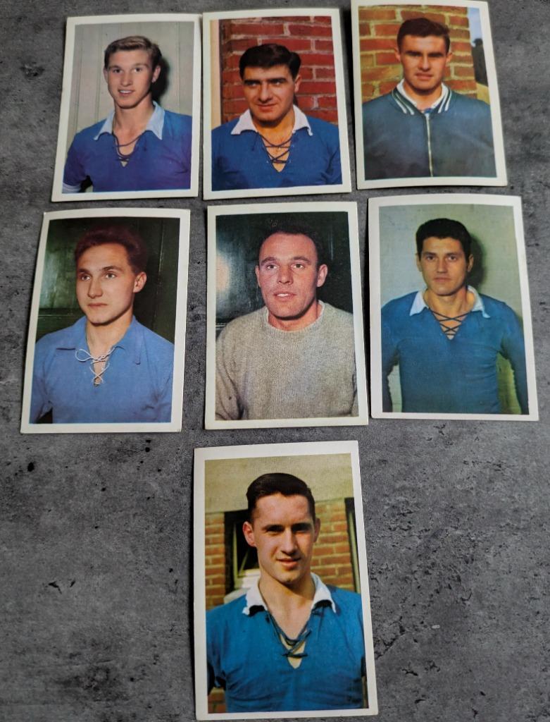 VOETBAL GENT  KAARTEN 7X MAPLE LEAF GUM 1962/1963 PRENT, Verzenden