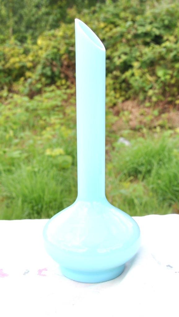 vase soliflore bleu bas bombé, Enlèvement ou Envoi, Comme neuf, Bleu