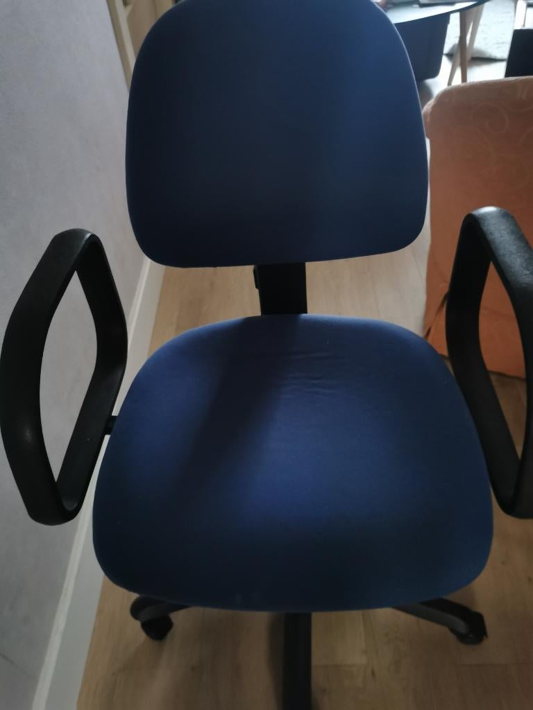 Chaise de bureau, Enlèvement, Utilisé, Bleu, Chaise de bureau