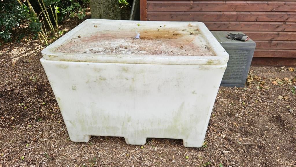 Dubbelwandige container met deksel voor voorheftruk, Doe-het-zelf en Bouw, Ophalen