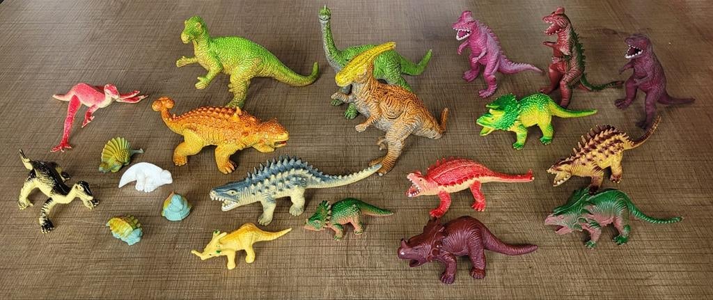Lot van 21 dinosaurussen, Ophalen of Verzenden, Gebruikt