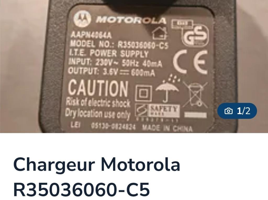 Chargeur Motorola, Enlèvement ou Envoi