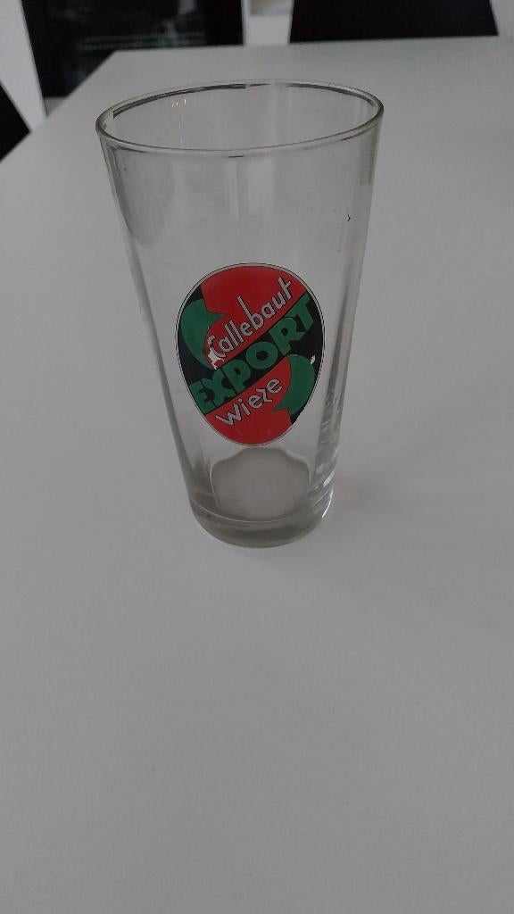 Oud bierglas Callebaut Export Wieze, Verzamelen, Merken en Reclamevoorwerpen, Ophalen of Verzenden, Gebruikt, Overige typen