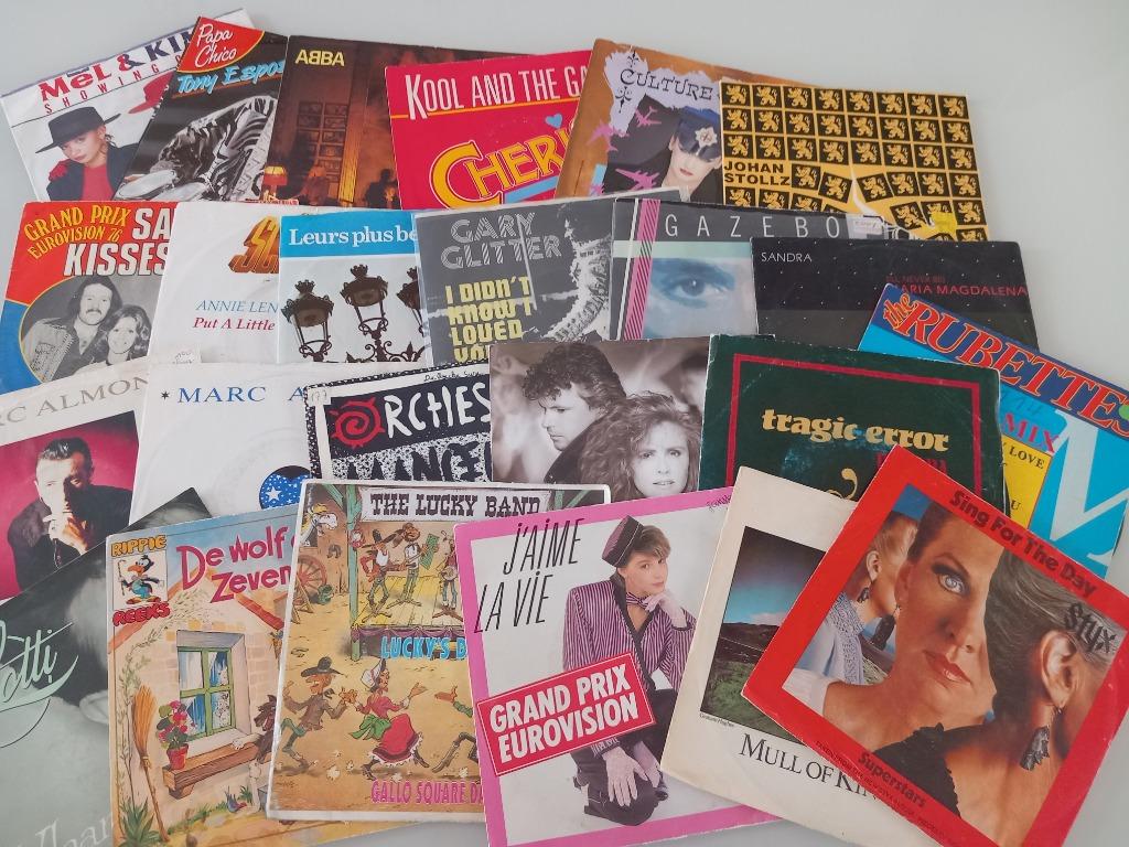 *6 pour 10 €* Single vinyle 7" Pop Rock Chanson des années 8, CD & DVD, Vinyles Singles, Single, Pop, 7 pouces, Enlèvement ou Envoi