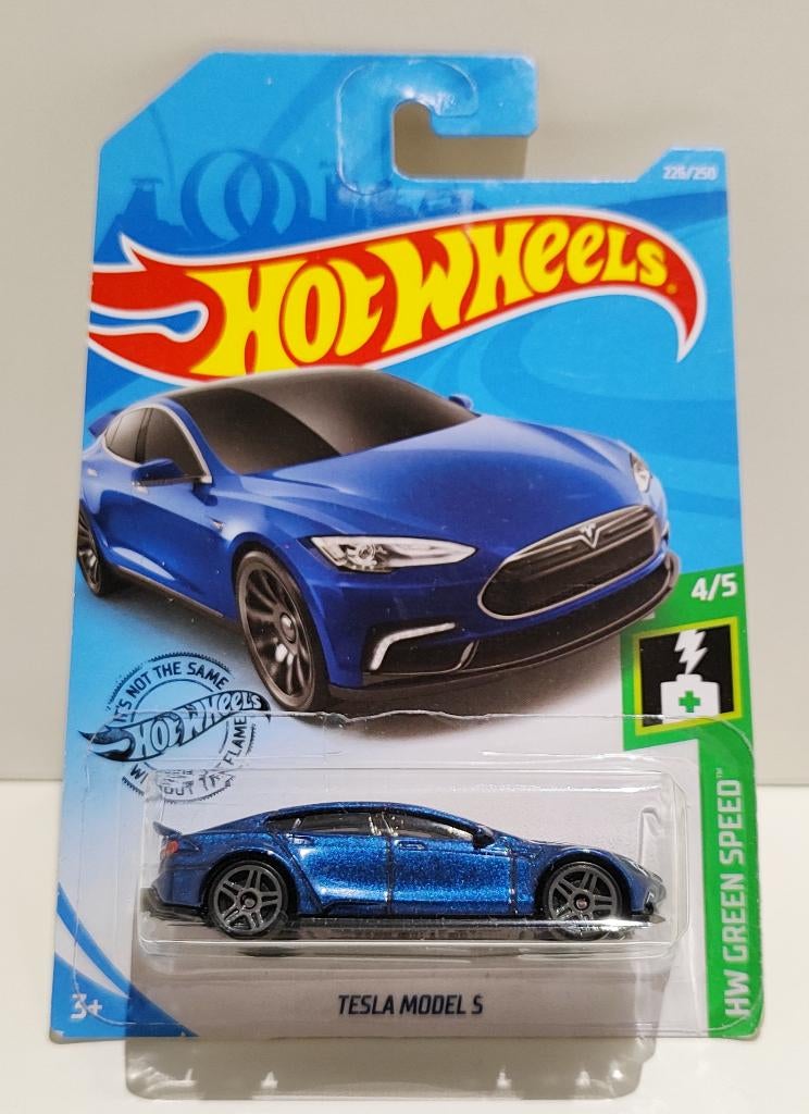 Hot Wheels Tesla Model S Green Speed (2018), Hobby en Vrije tijd, Ophalen of Verzenden