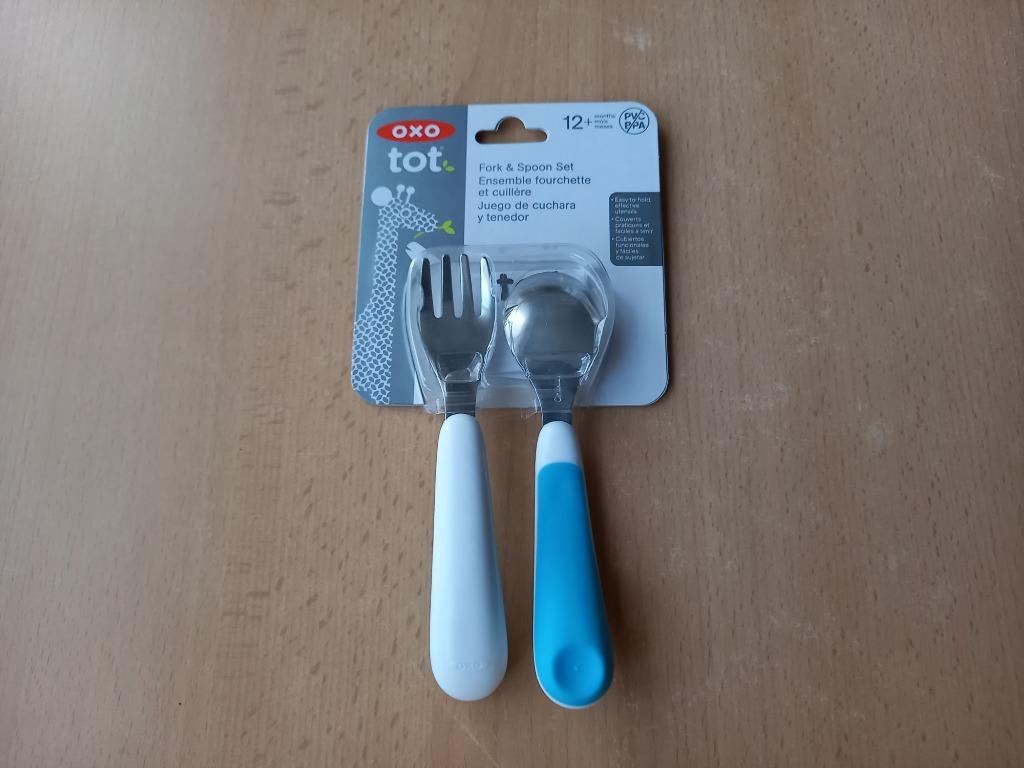 NIEUW babybestek lepel en vork, merk OXO, Kinderen en Baby's, Ophalen of Verzenden, Nieuw, Overige typen