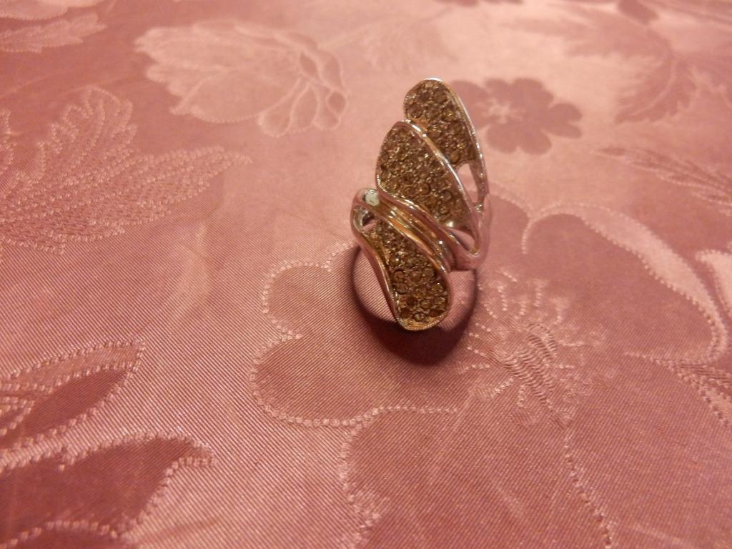 (1) - bague argentée femme fantaisie, Bijoux, Sacs & Beauté, Bagues, Enlèvement ou Envoi, 18 à 19, Comme neuf, Synthétique