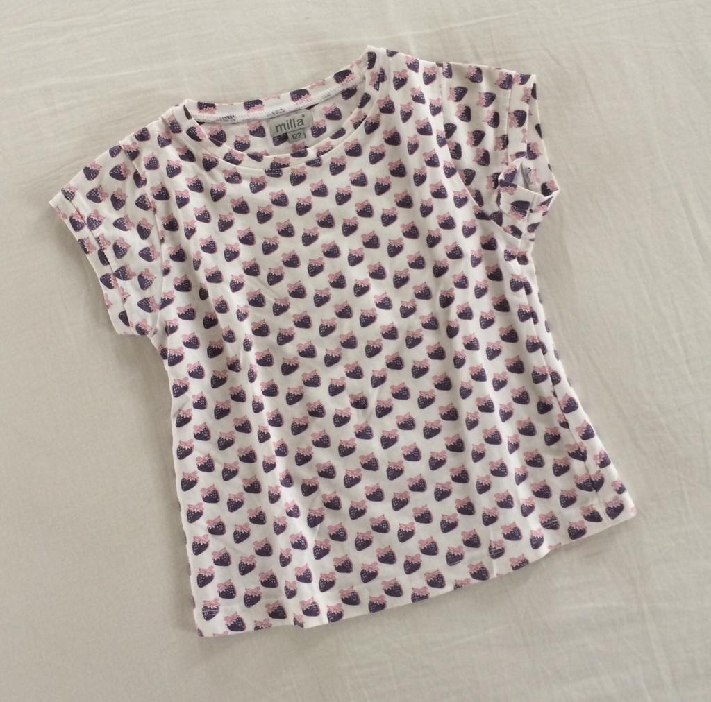 wit meisjes t-shirt aardbeitjes JBC Milla Star 122 aardbei, Meisje, Ophalen of Verzenden, Shirt of Longsleeve, Gebruikt