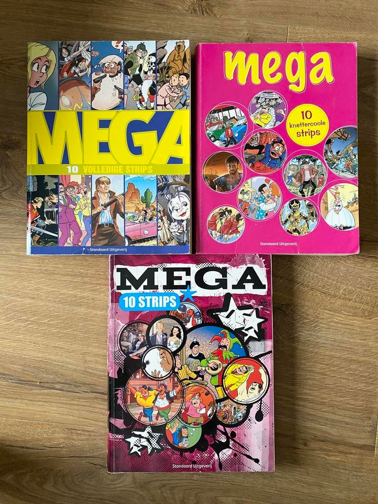 3 verzamelalbums MEGA strips, Plusieurs BD, Enlèvement ou Envoi, Utilisé