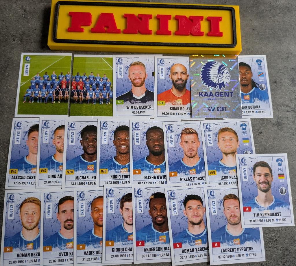 Panini FOOTBALL 2020/21 STICKERS 21X AA GENT  VOETBAL, Ophalen of Verzenden, Nieuw