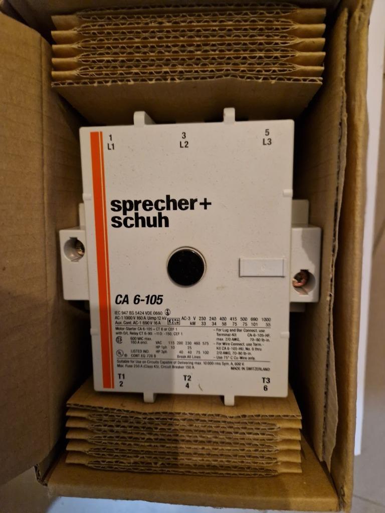 Sprecher + Schuh Contactor CA 6-105, Ophalen of Verzenden, Nieuw