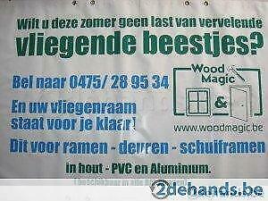 Vliegeramen op maat in Alu voor alle ramen en deuren, Nieuw