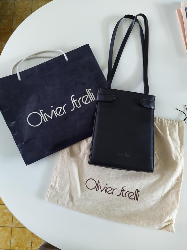 Handtas Olivier Strelli, Handtassen en Accessoires, Tassen | Damestassen, Ophalen of Verzenden, Zo goed als nieuw, Zwart, Handtas