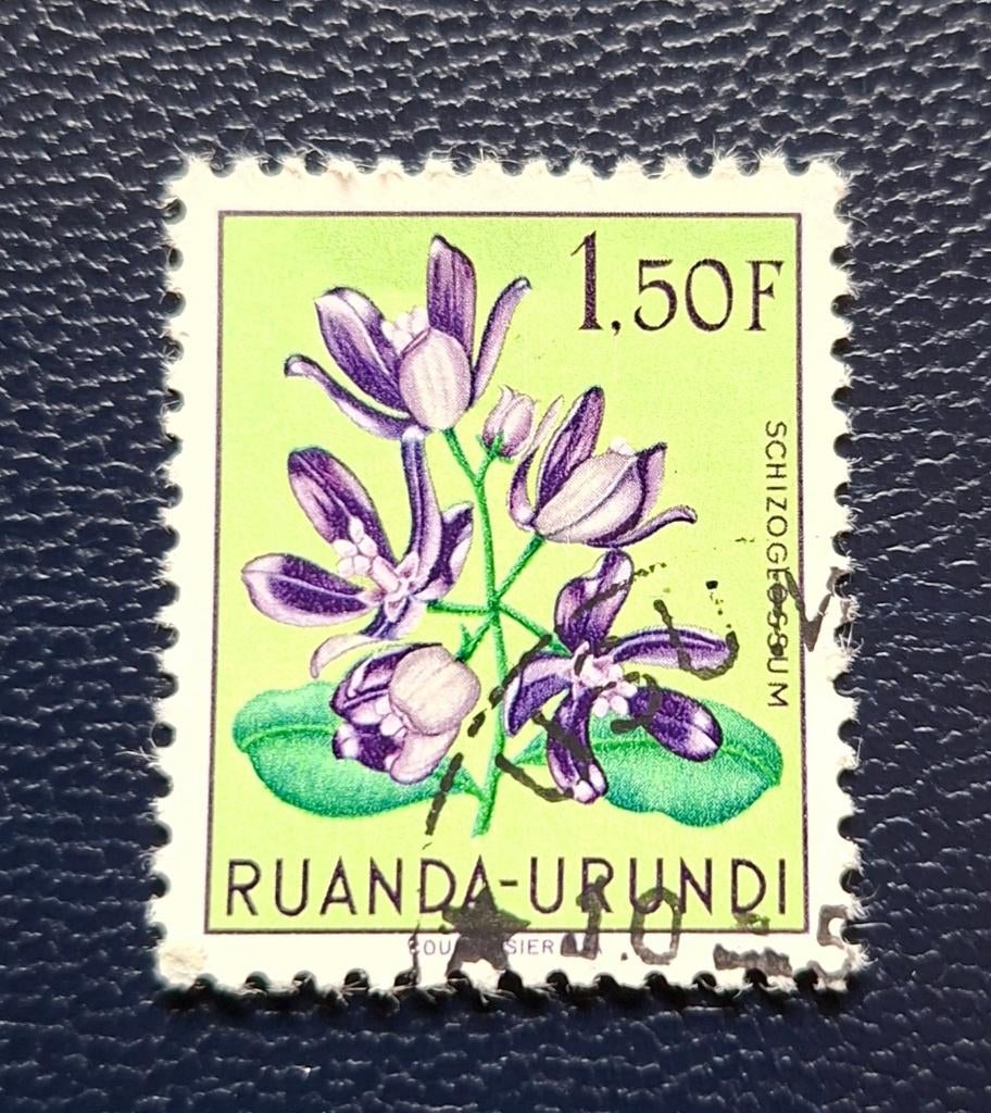 Postzegel Ruanda-Urundi OBP 187, gestempeld, Postzegels en Munten, Ophalen of Verzenden, Gestempeld