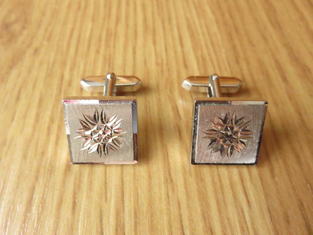 paire de boutons de manchettes en métal, Enlèvement ou Envoi, Neuf, Autres matériaux, Argenté